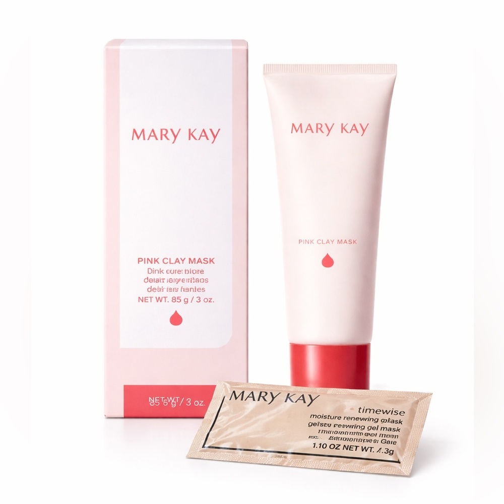 Mary Kay Special Edition Pink Clay Mask 85g Moisture Renewing Gel Mask Sample